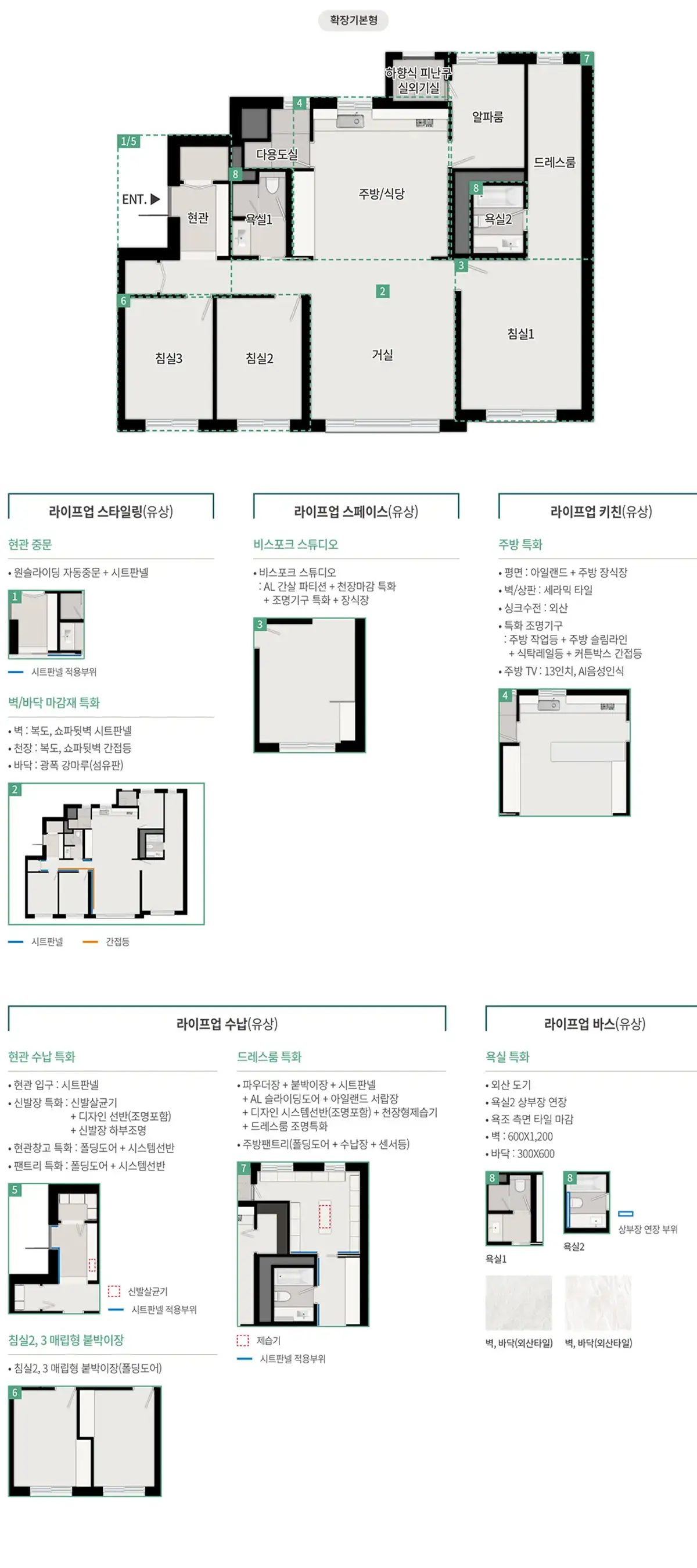 119타입 옵션품목
