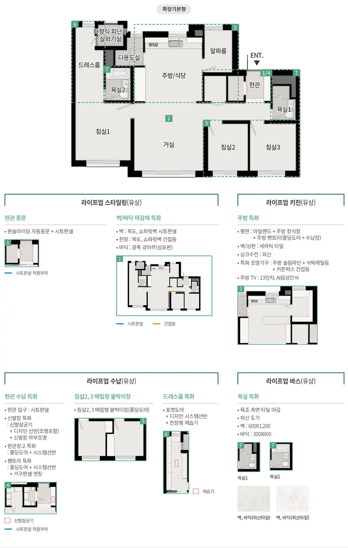 84a타입 옵션품목